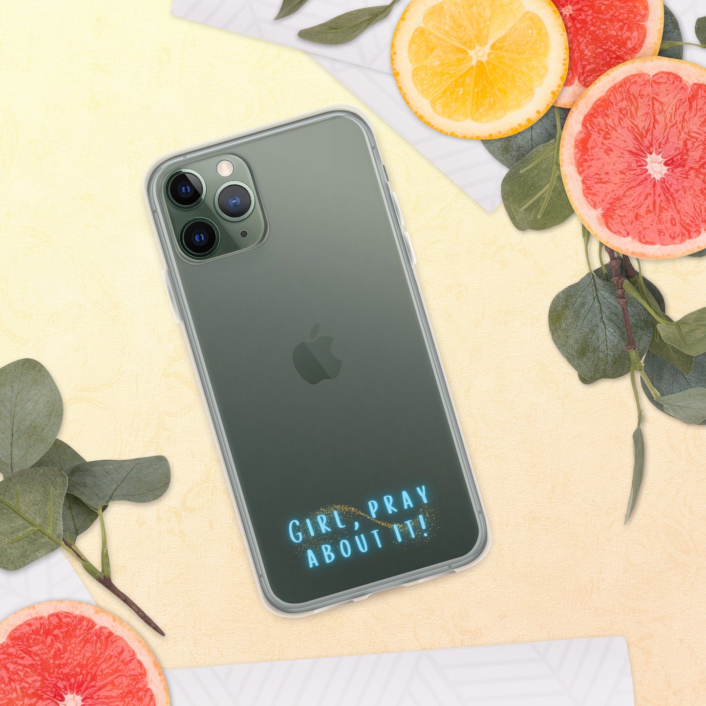 Girl Pray About It! Clear Case for iPhone®