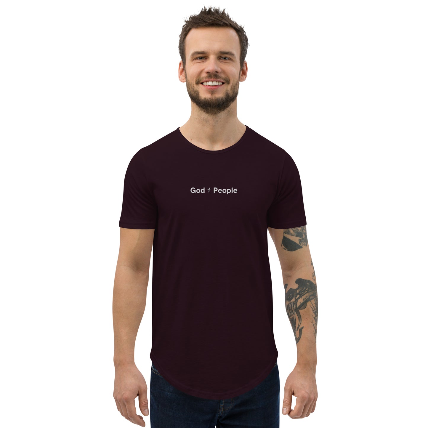 God + People Men's Curved Hem T-Shirt